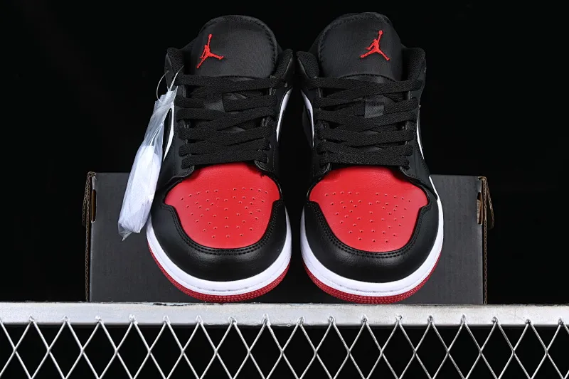 All categories Air Jordan Jordan series basketball shoes Air Jordan 1 Low Z version Air Jordan 1 Low SE "Bred Toe" AJ1 Joe 1 black and red low-top cultural casual sneakers 553558-161